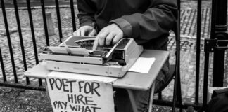 Worrying about doing a poetry reading at Barnes and Noble
