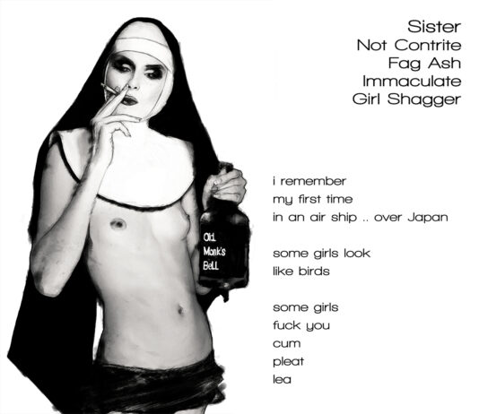 Sister Not Contrite Fag Ash Immaculate Girl Shagger